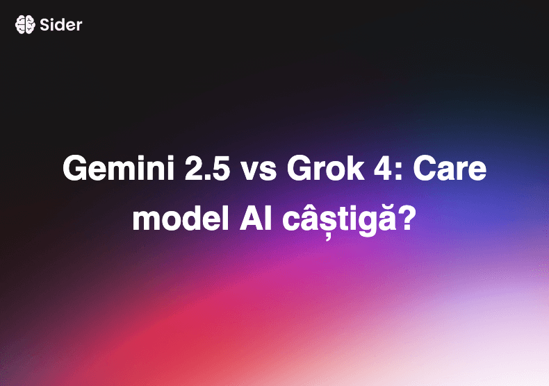 Gemini 2.5 vs Grok 4: Care model AI câștigă?