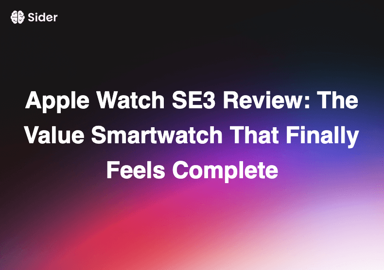 Apple Watch SE3 समीक्षा: वैल्यू स्मार्टवॉच जो आखिरकार पूरी महसूस होती है