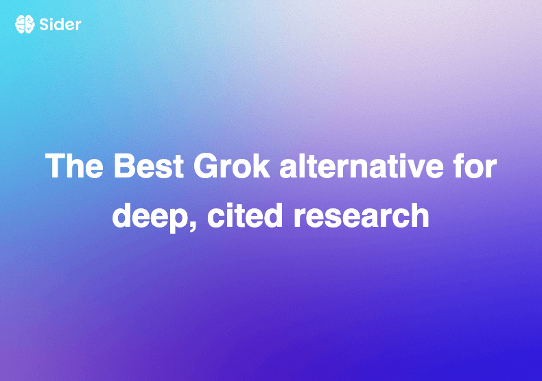 深度、有引用研究的最佳Grok替代方案