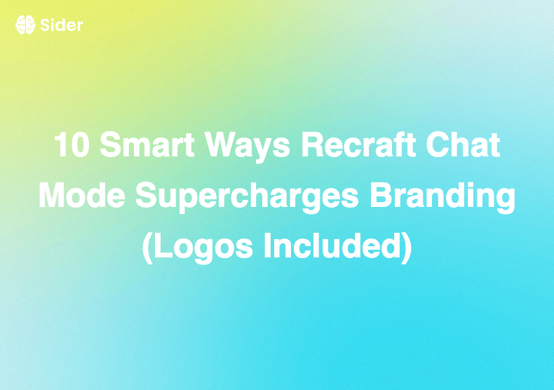 10 Smart Ways Recraft Chat Mode Supercharges Branding (Logos Included)