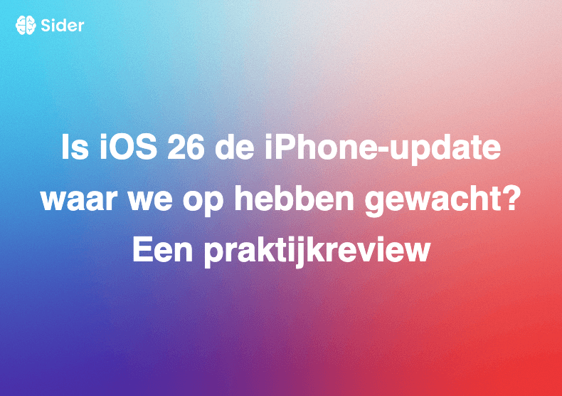 Is iOS 26 de iPhone-update waar we op hebben gewacht? Een praktijkreview