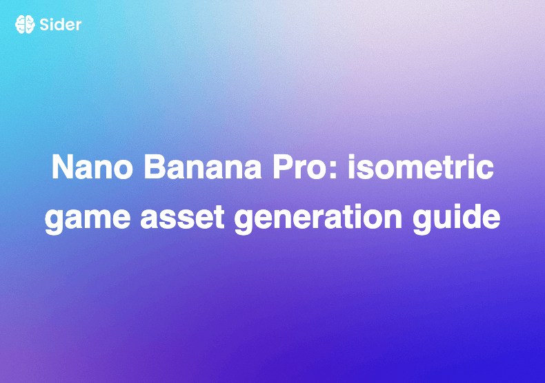 Nano Banana Pro：等距視角遊戲素材生成指南