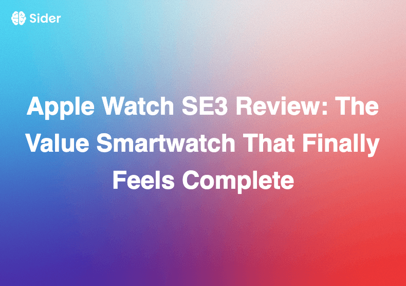 Apple Watch SE3 સમીક્ષા: મૂલ્યવાન સ્માર્ટવોચ જે આખરે સંપૂર્ણ લાગે છે