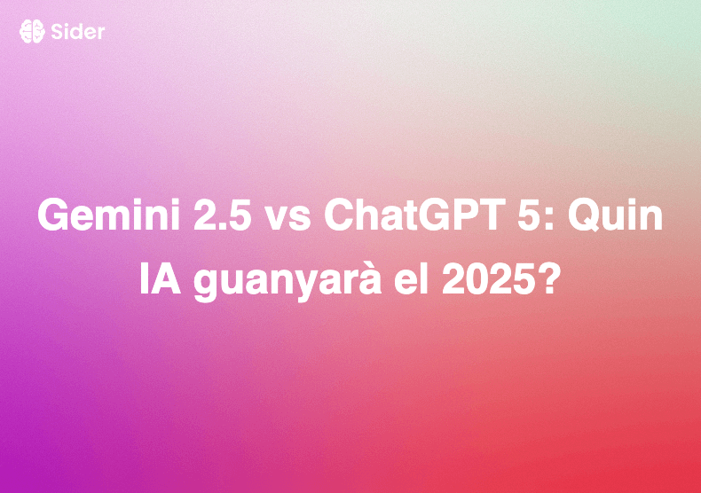 Gemini 2.5 vs ChatGPT 5: Quin IA guanyarà el 2025?