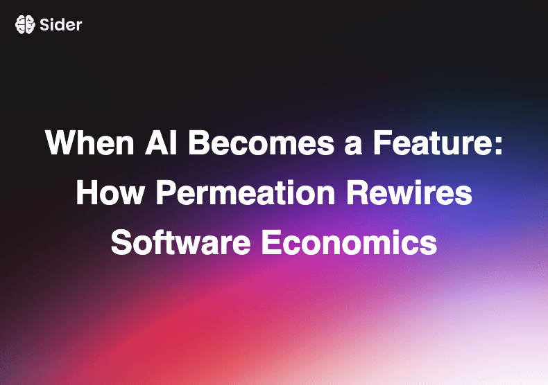 When AI Becomes a Feature: How Permeation Rewires Software Economics
