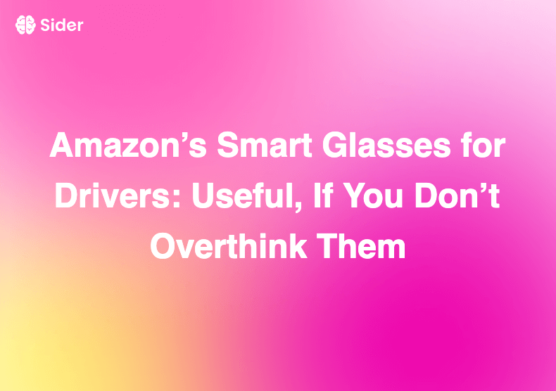 Amazon’s Smart Glasses for Drivers: Useful, If You Don’t Overthink Them
