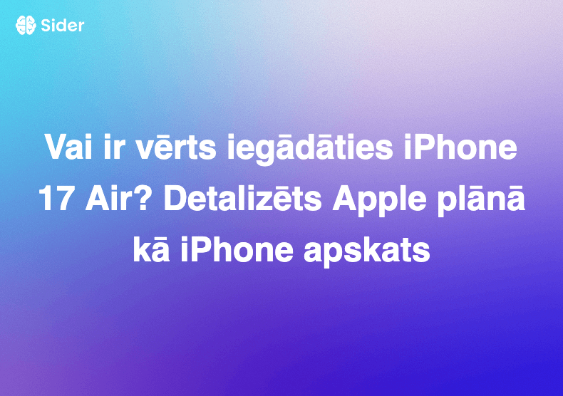Vai ir vērts iegādāties iPhone 17 Air? Detalizēts Apple plānākā iPhone apskats