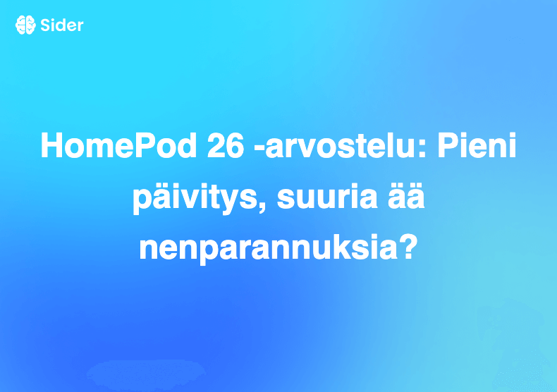 HomePod 26 -arvostelu: Pieni päivitys, suuria äänenparannuksia?