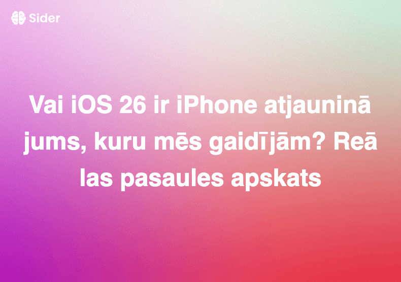 Vai iOS 26 ir iPhone atjauninājums, kuru mēs gaidījām? Reālas pasaules apskats