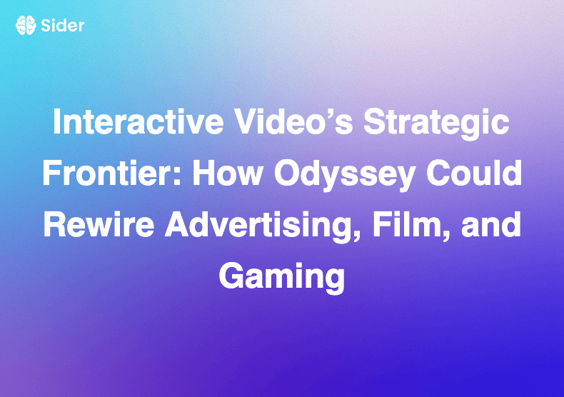 Interactive Video’s Strategic Frontier: How Odyssey Could Rewire Advertising, Film, and Gaming