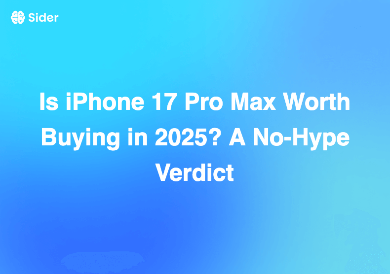 iPhone 17 Pro Max คุ้มค่าที่จะซื้อในปี 2025 หรือไม่? คำตัดสินแบบไม่โอ้อวด