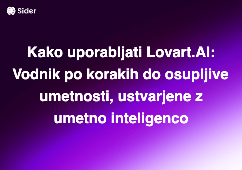 Kako uporabljati Lovart.AI: Vodnik po korakih do osupljive umetnosti, ustvarjene z umetno inteligenco