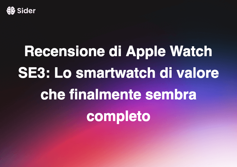 Recensione di Apple Watch SE3: Lo smartwatch di valore che finalmente sembra completo