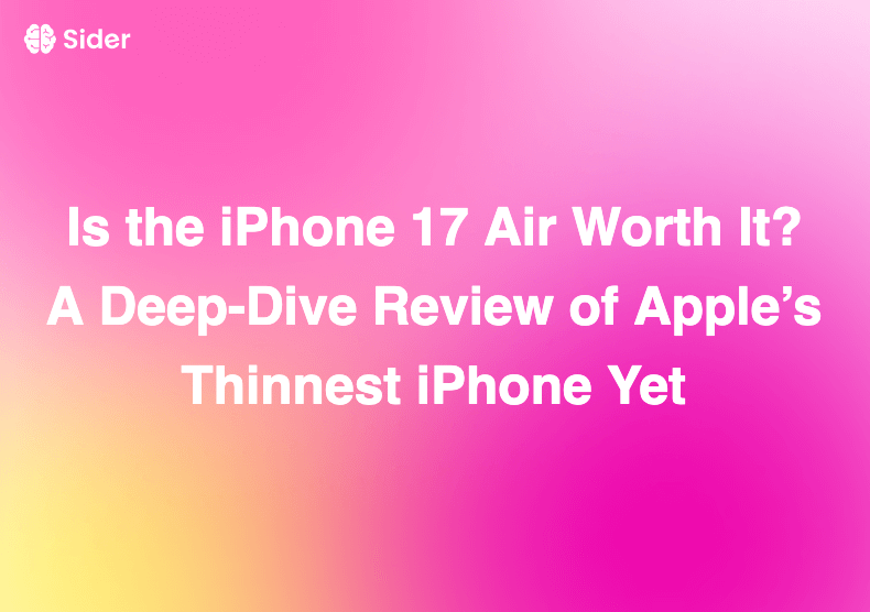 Is the iPhone 17 Air Worth It? A Deep-Dive Review of Apple’s Thinnest iPhone Yet