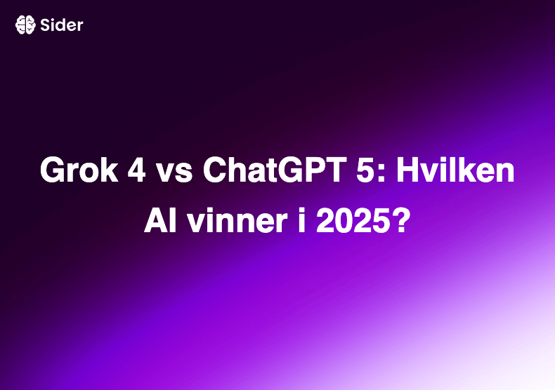Grok 4 vs ChatGPT 5: Hvilken AI vinner i 2025?