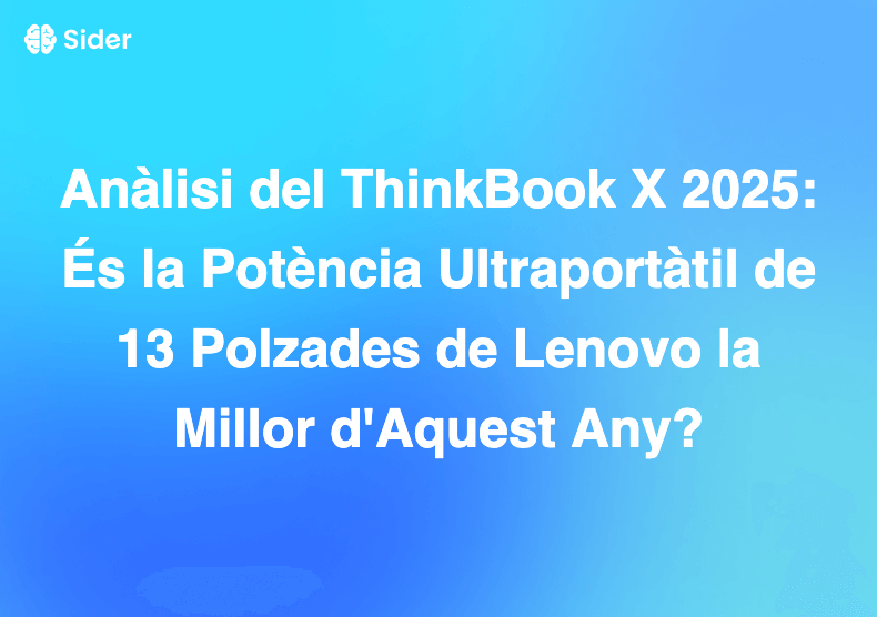 Anàlisi del ThinkBook X 2025: És la Potència Ultraportàtil de 13 Polzades de Lenovo la Millor d'Aquest Any?