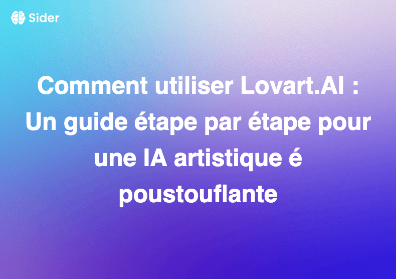 Comment utiliser Lovart.AI : Un guide étape par étape pour une IA artistique époustouflante