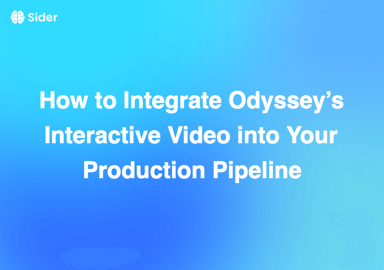How to Integrate Odyssey’s Interactive Video into Your Production Pipeline