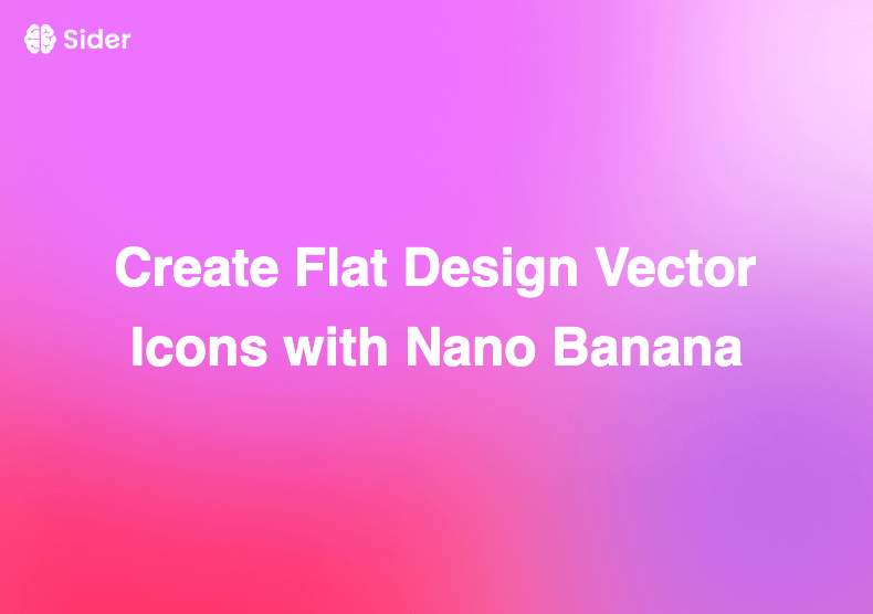 Create Flat Design Vector Icons with Nano Banana