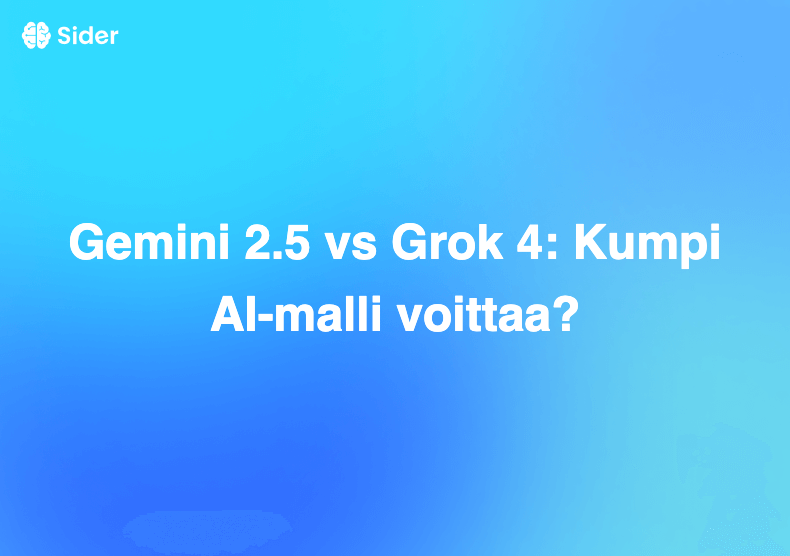 Gemini 2.5 vs Grok 4: Kumpi AI-malli voittaa?