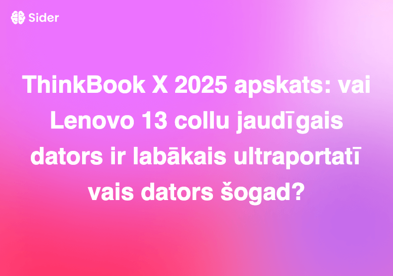 ThinkBook X 2025 apskats: vai Lenovo 13 collu jaudīgais dators ir labākais ultraportatīvais dators šogad?