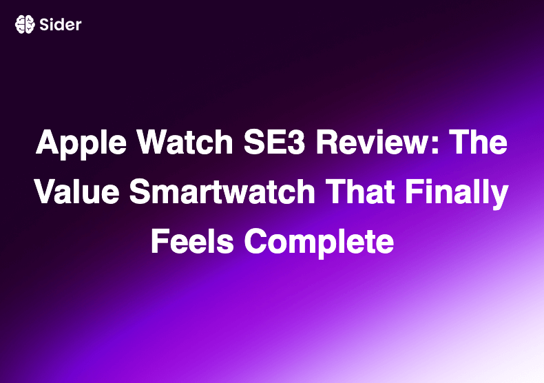 Apple Watch SE3 Review: The Value Smartwatch That Finally Feels Complete