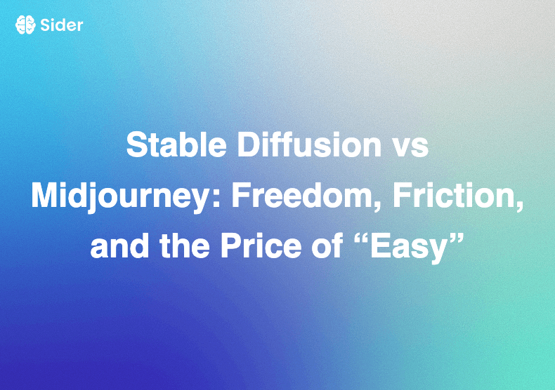 Stable Diffusion vs Midjourney：自由度、阻力以及「易用」的代價