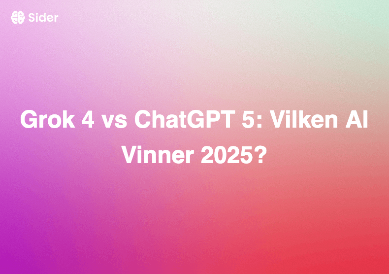 Grok 4 vs ChatGPT 5: Vilken AI Vinner 2025?