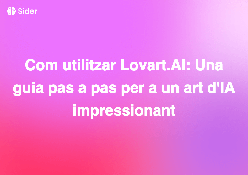 Com utilitzar Lovart.AI: Una guia pas a pas per a un art d'IA impressionant