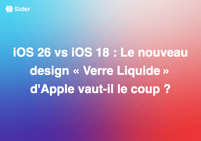iOS 26 vs iOS 18 : Le nouveau design « Verre Liquide » d'Apple vaut-il le coup ?