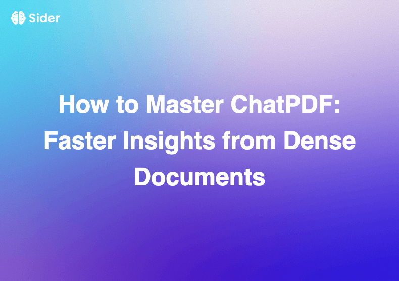 How to Master ChatPDF: Faster Insights from Dense Documents