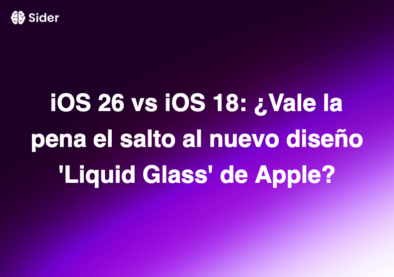 iOS 26 vs iOS 18: ¿Vale la pena el salto al nuevo diseño 'Liquid Glass' de Apple?