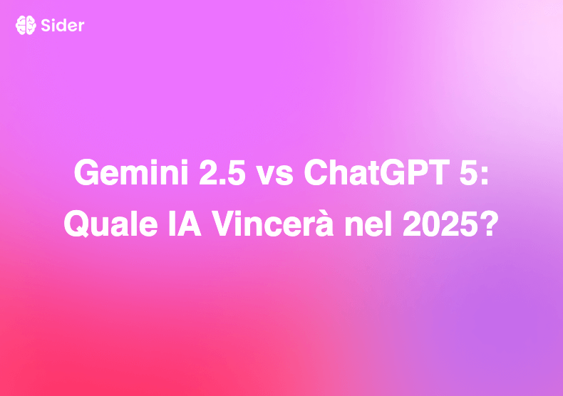 Gemini 2.5 vs ChatGPT 5: Quale IA Vincerà nel 2025?